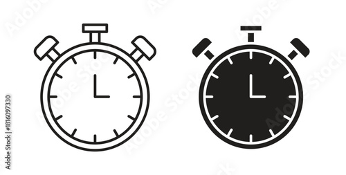 Stopwatch icons for use web design,logo.Symbol illustration.