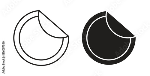 Sticker icons for use web design,logo.Symbol illustration.