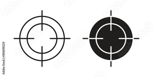 Target icons for use web design,logo.Symbol illustration.