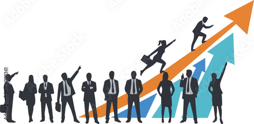 Abstract illustration representing technology, gears, and navigation with a compass motif, symbolizing direction and innovation