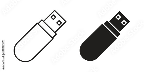 USB pendrive icons for use web design,logo.Symbol illustration.