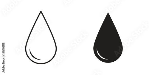 Water drop icons for use web design,logo.Symbol illustration.
