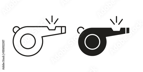 Whistle icons for use web design,logo.Symbol illustration.