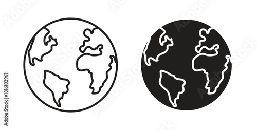 World icons for use web design,logo.Symbol illustration.