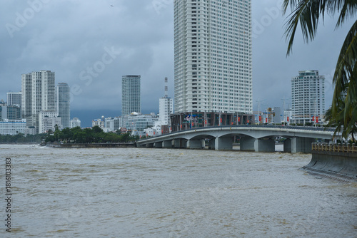 Nha Trang city in a stormy day 20 Nov, 2025