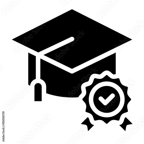 Mastery icon glyph style vector illustration	
