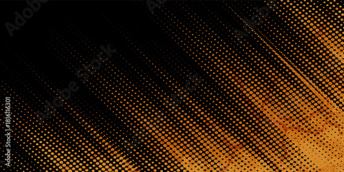 orange black brush Car sticker wrap pattern banner abstract sporty lines black orange color combination grunge brush pattern racing motorsport design.
