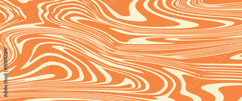 Groovy hippie 70s backgrounds. Waves, swirl, twirl pattern. Twisted and distorted vector texture in trendy retro psychedelic style. Y2k aesthetic.