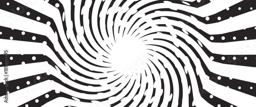 black and white lines vortex speed texture effect. modern