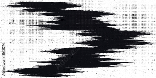 Black brush strokes. Grunge black and white seamless pattern. Distressed uneven grunge background. Brush strokes texture. Black and white abstract background.