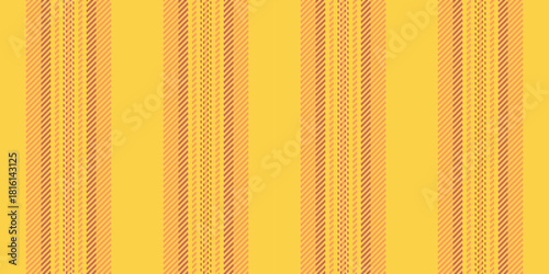 Tutside pattern vector background, occupation textile lines stripe. Cdea vertical fabric texture seamless in yellow and orange colors.