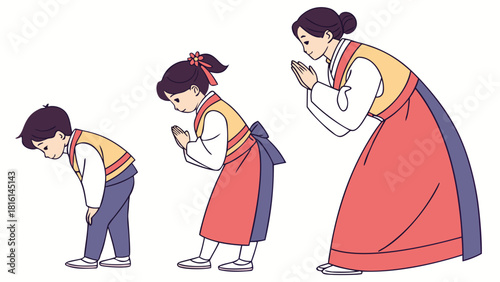 Korean respectful bow