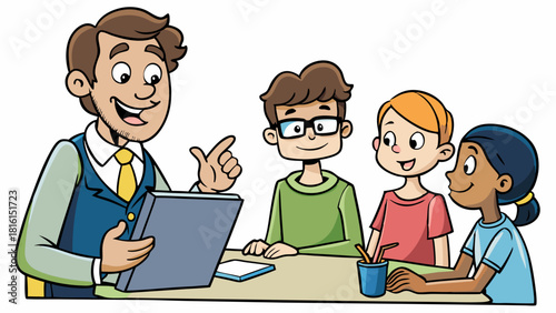 Teacher Engages Students with a Story or Lesson