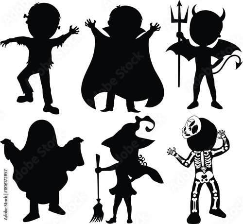 Vector silhouettes of musicians