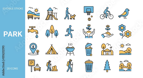 Sleek Line Icon Collection for Data Analytics, Business Intelligence, and Digital Technology Solutions, Visualizing Modern Data Processing and Strategy Concepts