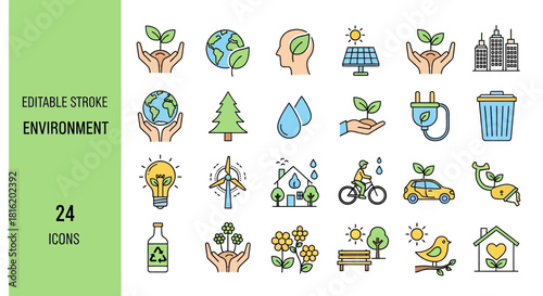 Sleek Line Icon Collection for Data Analytics, Business Intelligence, and Digital Technology Solutions, Visualizing Modern Data Processing and Strategy Concepts