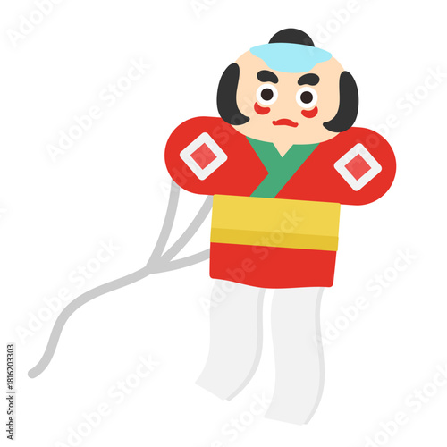 凧あげ　イラスト