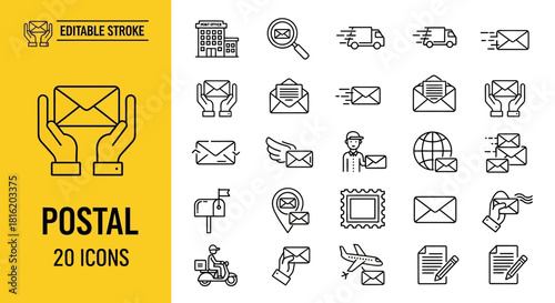 Vector icons celebrating various events and holidays with gift boxes, music, and food, perfect for invitations and decorations