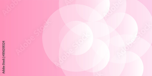 pink and yellow gradations circle effect style geometric abstract background art