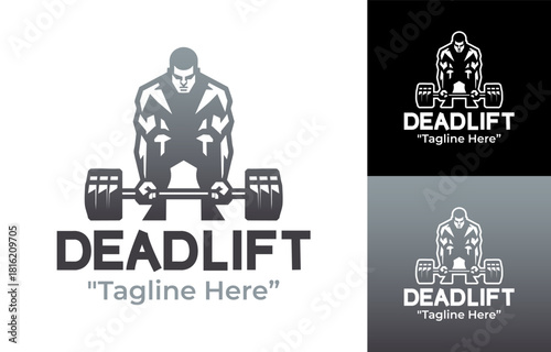 Deadlift Logo Classic Weight Training Icon