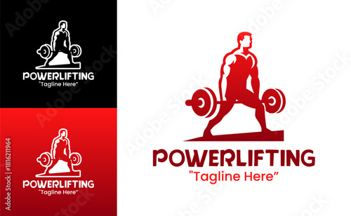 Powerlifting Logo Bold Competitive Strength Badge