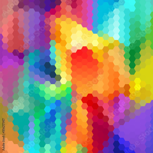 Color hexagon background. Vector graphics. Presentation template. eps 10
