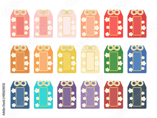 御守り　イラストセット（文字なし）