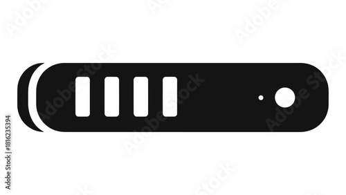 Black and white icon representing a battery charging indicator or power level, with text below indicating usbc hubs and