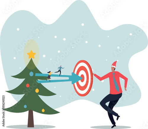 Team target or goal achievement, company or corporate objective and purpose to success in work,about a man and his life.