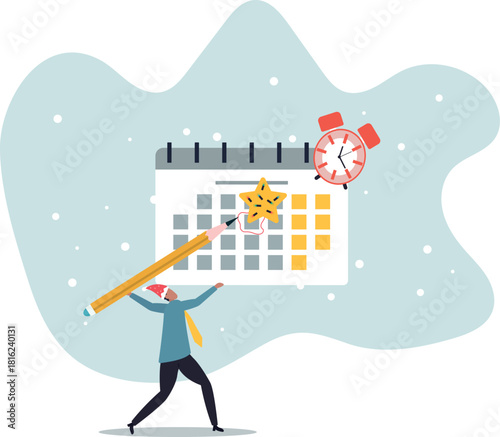 Calendar date event, reminder for meeting schedule or appointment, work deadline mark or weekly plan, important business date.about a man and his life.