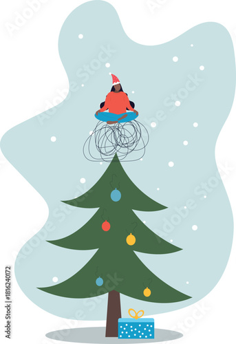 Stress management, meditation or relaxation to reduce anxiety,about a man and his life.