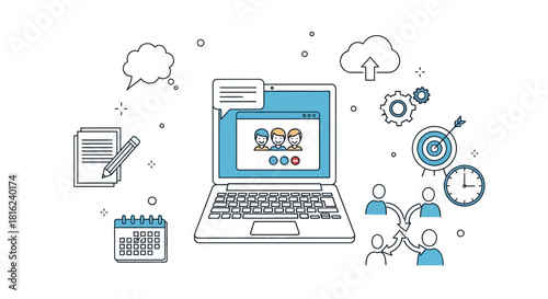 laptop and mobile phones