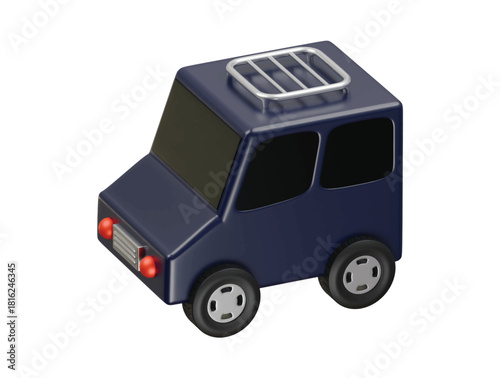 suv icon 3d illustration render