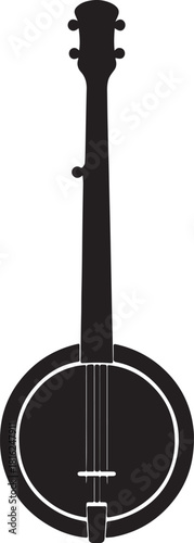  Banjo Silhouette Vector Illustration