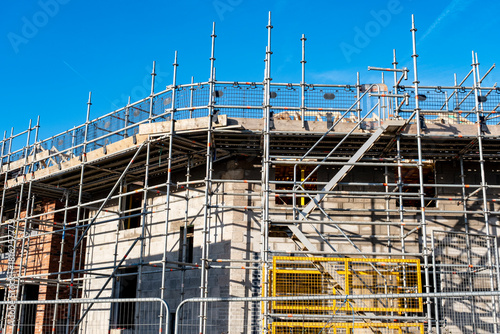 construction site of a building