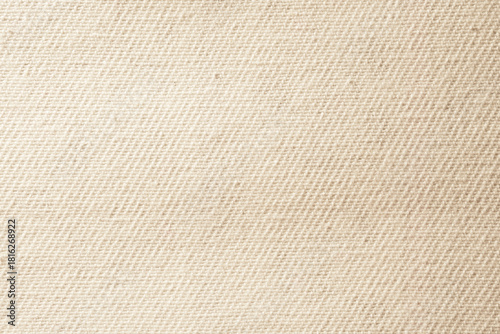 Quadro su tela Beige Twill Fabric Close-Up with Diagonal Weave Texture