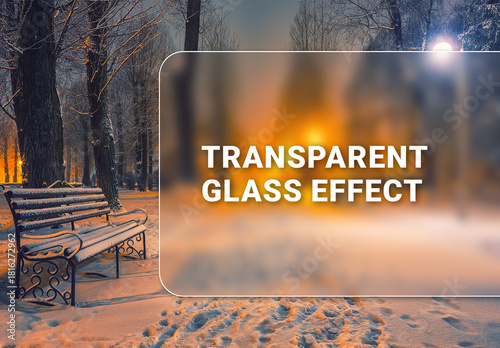 Transparent Glass Photo Effect