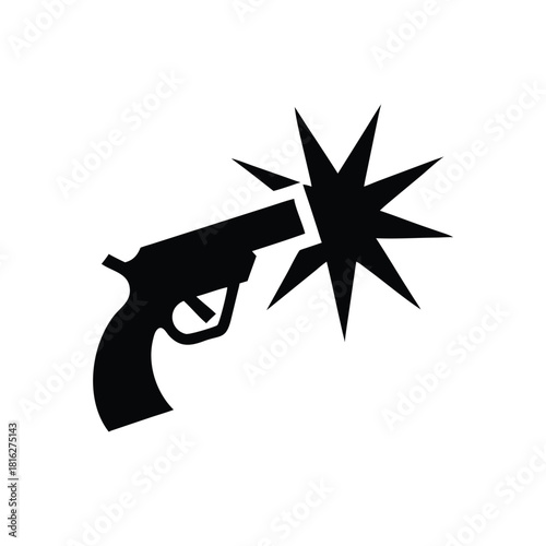 Gun Shooting Symbol