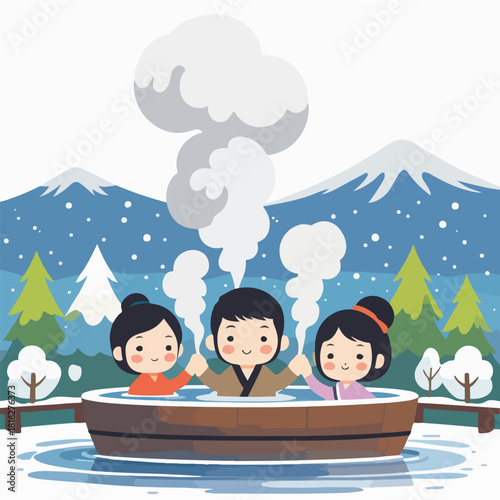 Hot Spring Relaxation, Cultural Winter Ritual
