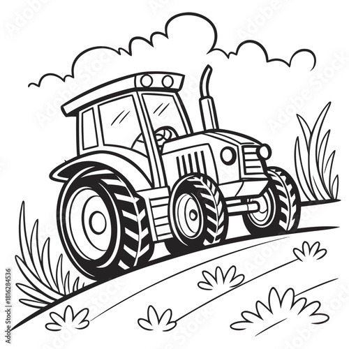 Tractor with Large Wheels 1