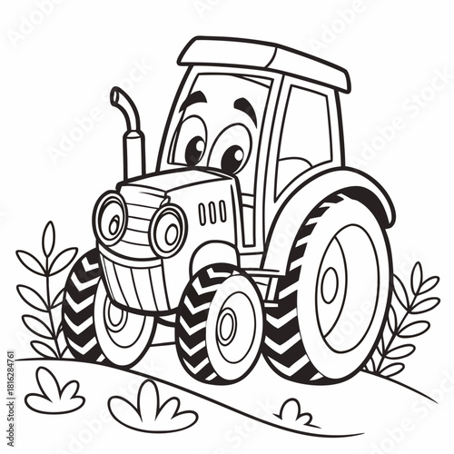Baby Tractor Cartoon