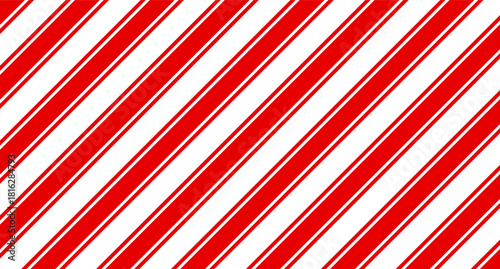 Candy cane christmas frame with blank space. Christmas border. Merry Christmas Candy cane frame card elements decoration. New Year picture frame ribbon. Xmas striped border. Banner or christmas card.