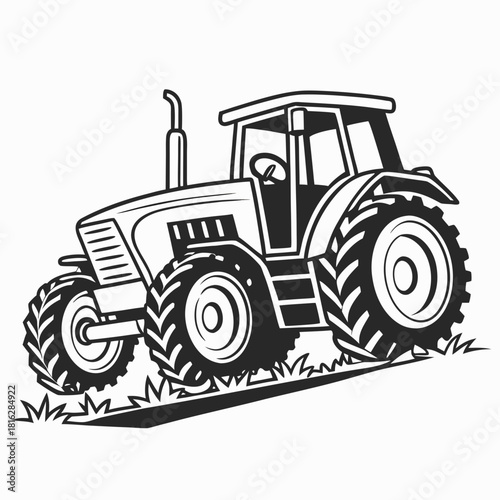 Tractor Side Profile Icon