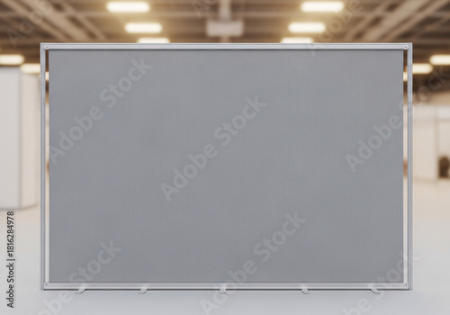Cloth Exhibition Banner Wall image with copy space for mockup and illustrations. 3D Rendered Product Image 