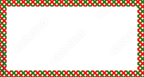 Candy cane christmas frame with blank space. Christmas border. Merry Christmas Candy cane frame card elements decoration. New Year picture frame ribbon. Xmas striped border. Banner or christmas card.