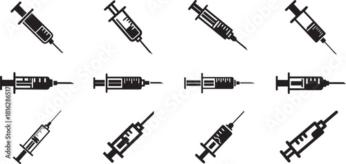 Set of Syringe Icon, Syringe Vector