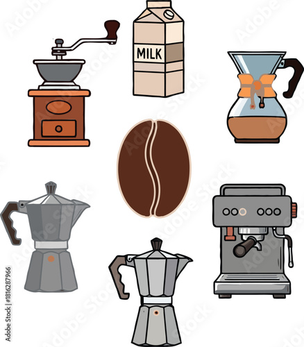 Enjoy your morning with a fresh coffee brewed at home using premium equipment and creamy milk