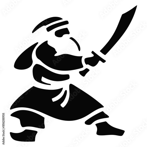 Santa Claus Warrior With Sword 