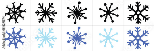  Christmas icon. Holiday symbol. Xmas icons set. snow icon. Vector illustration. EPS 10