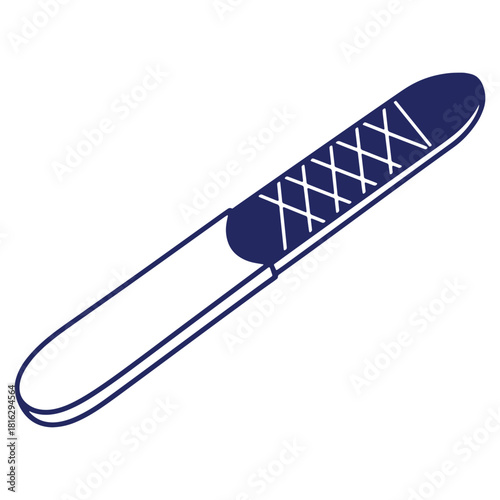 Elegant Nail File with Stylized Texture for Manicure and Pedicure Perfect for Beauty and Personal Care Illustrations